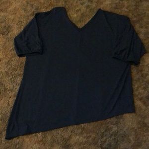 EUC Lane Bryant Navy Blouse 18/20
